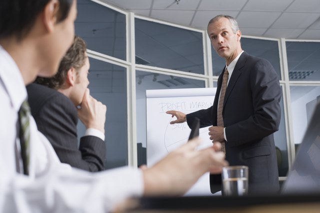 Businesspeople at a meeting