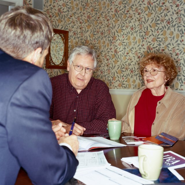 Mature Couple With Financial Advisor