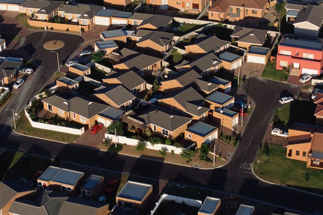 A suburban housing estate