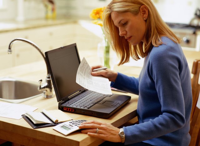 Woman with Laptop, Working From Home