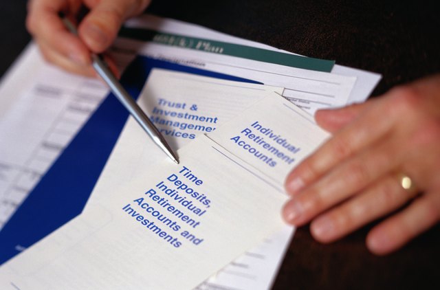Close-up of a Banking Services Pamphlet
