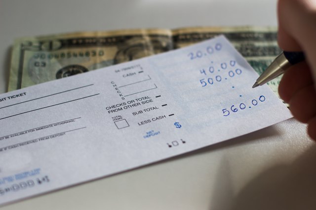 How to Correctly Fill Out Bank Deposit Slips | Sapling.com