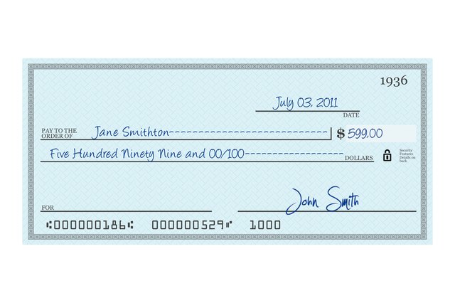 How to Write a Check With Dollars & Zero Cents | Sapling.com